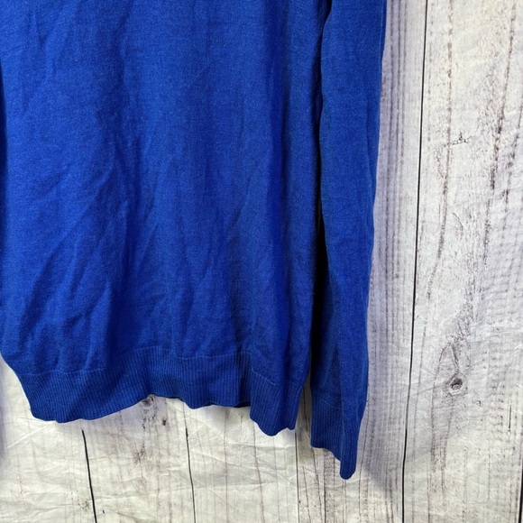 Banana Republic Luxury Blend 100% Marino Wool Vneck Sweater Size Medium - Picture 5 of 5